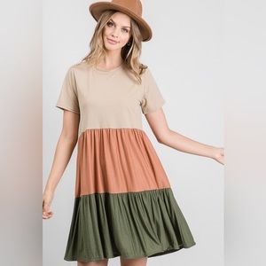 Story Color block Dress Size L